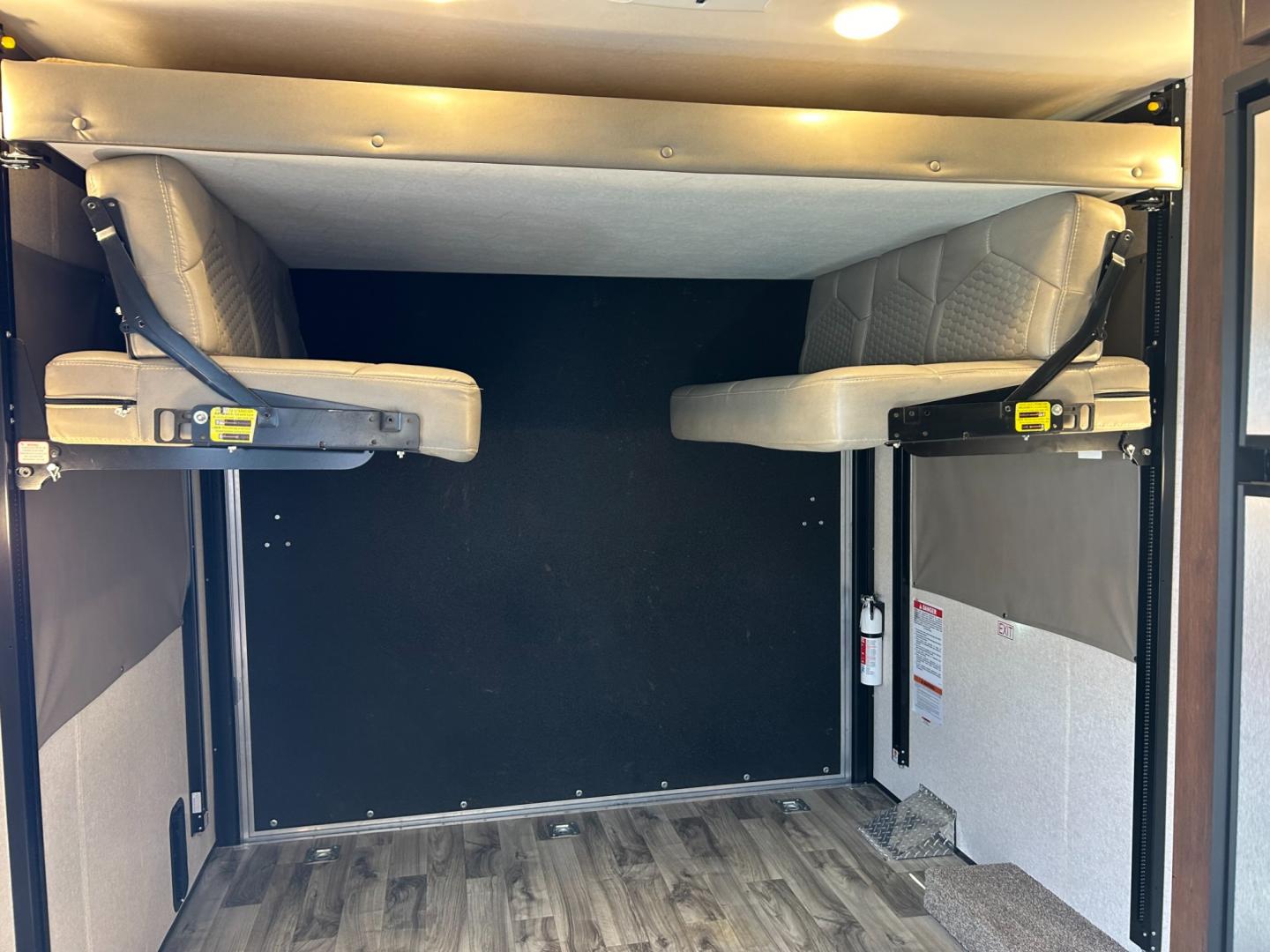 2018 Silver JAYCO OCTANE (1UJBJSBJXJ1) , located at 17760 Hwy 62, Morris, OK, 74445, 35.609104, -95.877060 - 2018 JAYCO OCTANE SUPER LITE 161 TOYHAULER IS 16FT, FEATURES STAINLESS STEEL APPLIANCES, SEAMLESS COUNTERTOPS, SPRING ASSIST REAR RAMP DOOR, SLIDE DOWN SCREEN DOOR, REAR ELECTRIC QUEEN BED WITH ROLLOVER SOFA, TUB/SHOWER COMBO, INTERIOR/EXTERIOR SPEAKERS, OUTSIDE SHOWER, AND AN OUTSIDE FILL UP STATIO - Photo#11